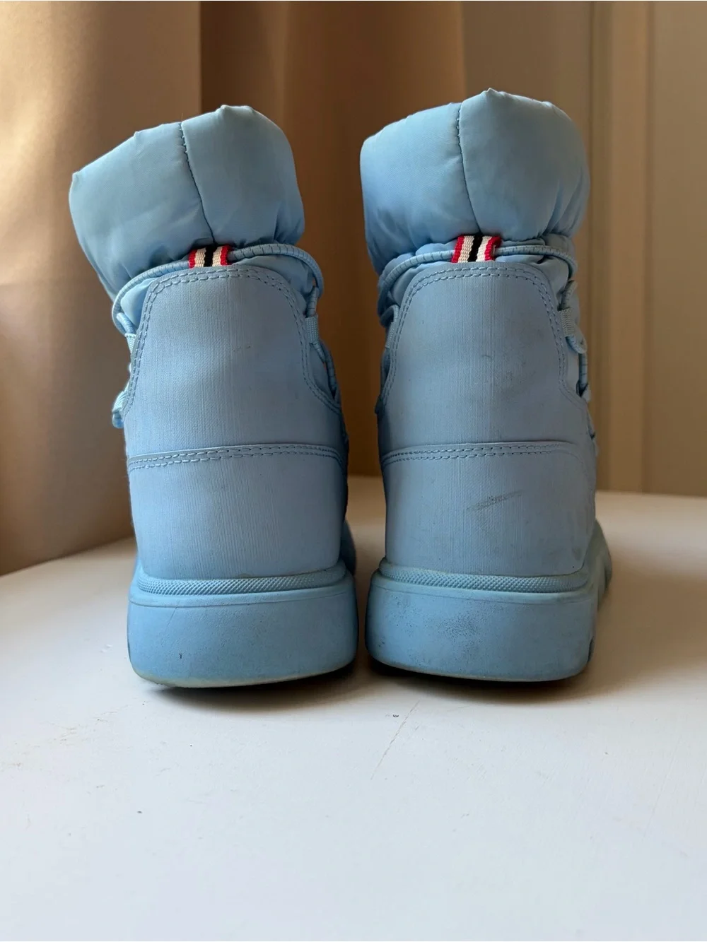 Hunter Kids' Cozy Insulated Waterproof Light Blue Winter Boots Size Youth 13